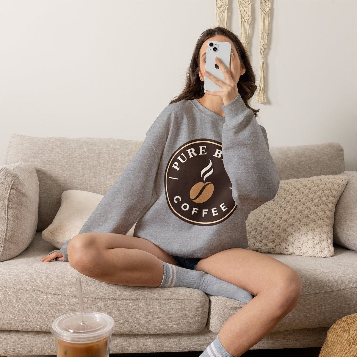 "Pure Brew Coffee" Crewneck