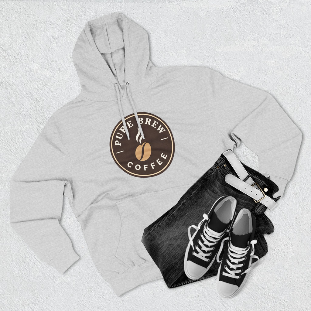 'Pure Brew Coffee' Emblem Fleece Hoodie