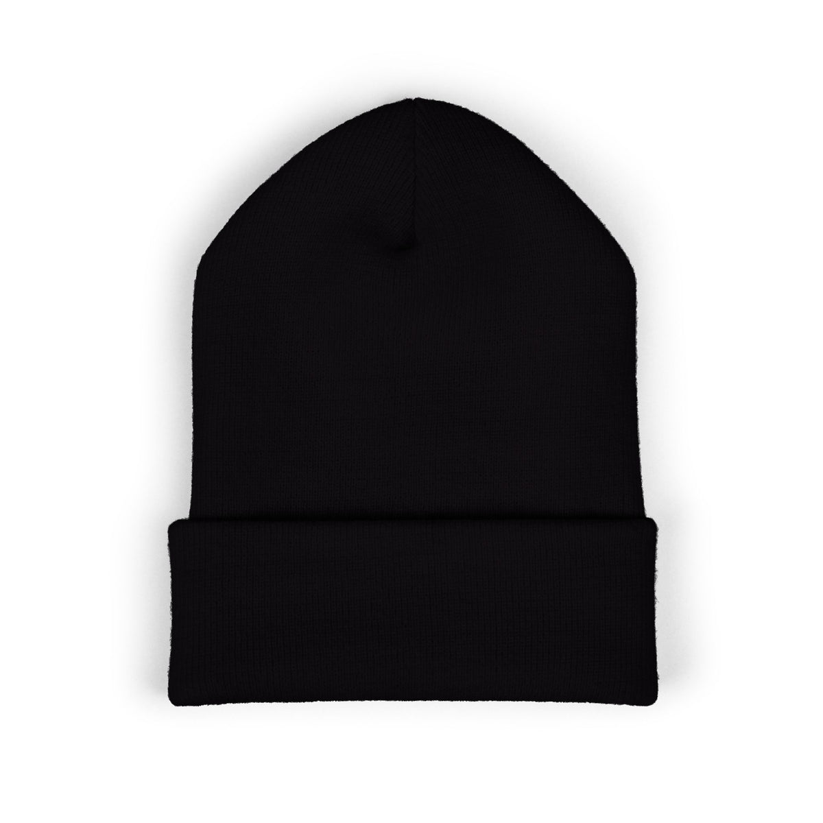Embroidered Coffee Badge Cuffed Beanie