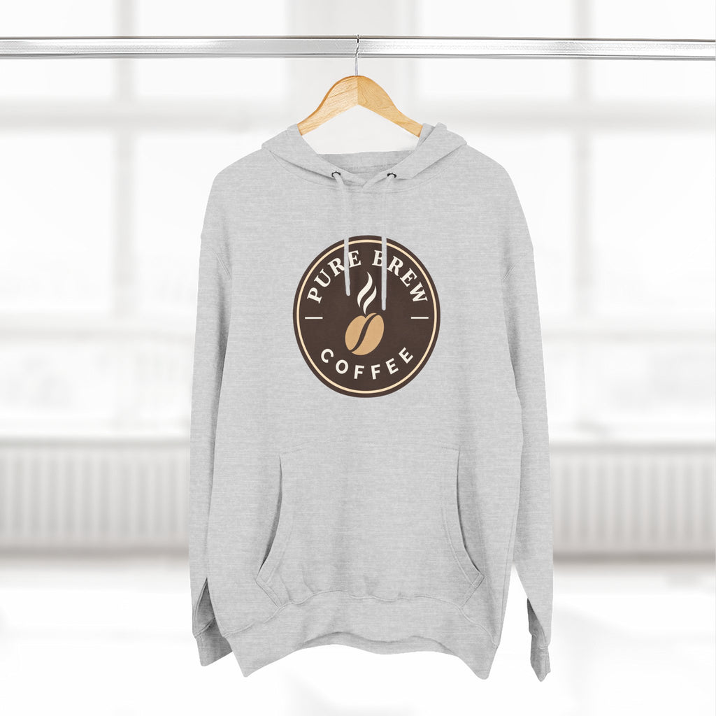 'Pure Brew Coffee' Emblem Fleece Hoodie