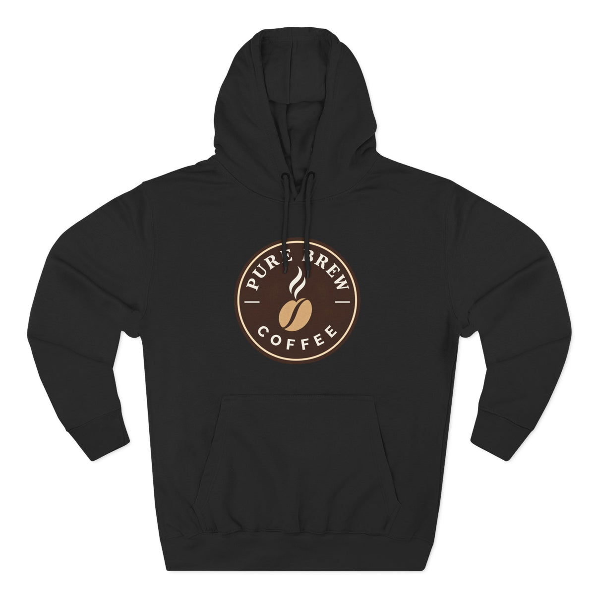 'Pure Brew Coffee' Emblem Fleece Hoodie