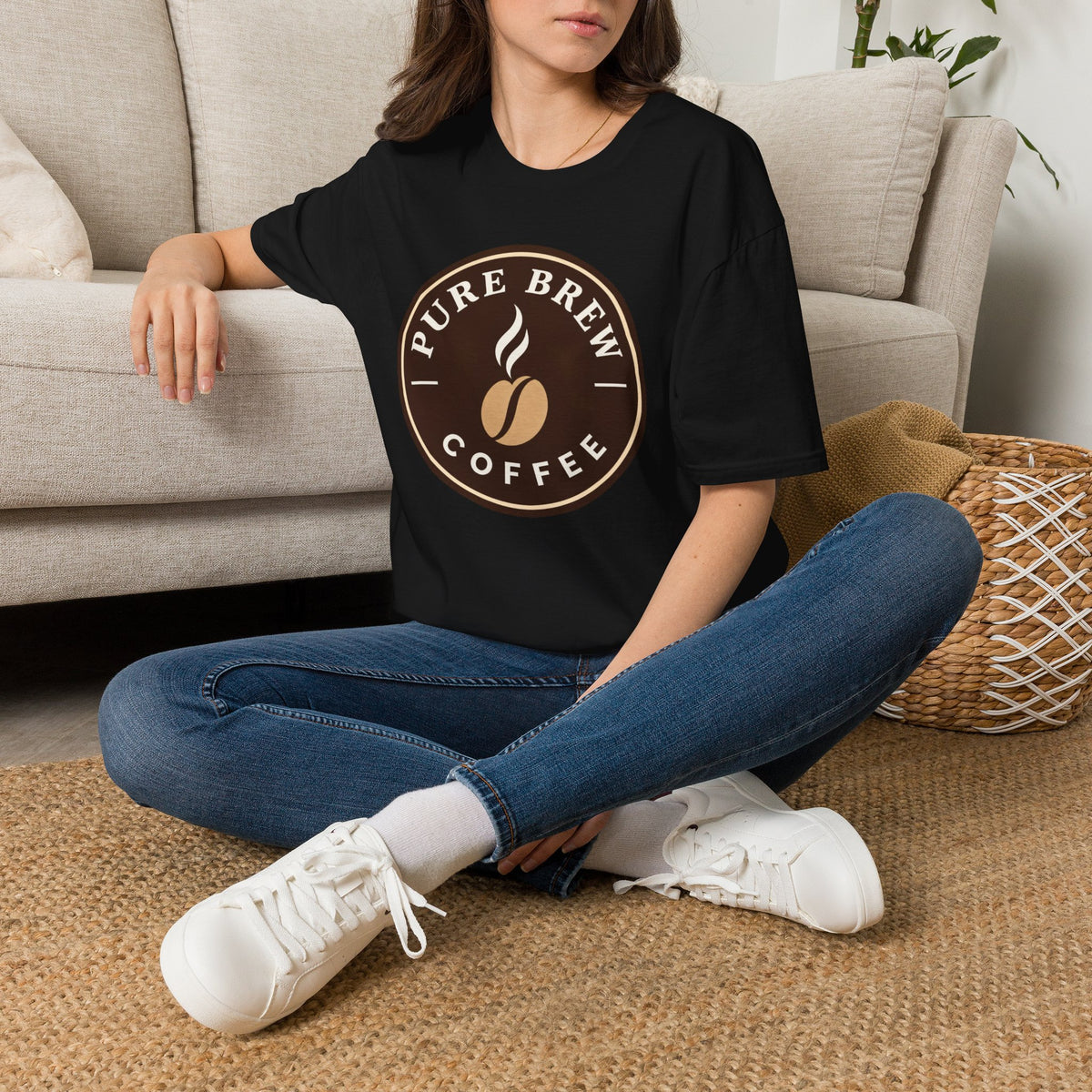 "Pure Brew Coffee" Logo Tee