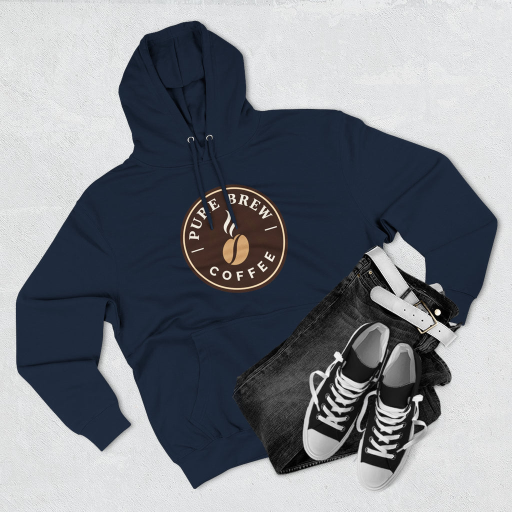 'Pure Brew Coffee' Emblem Fleece Hoodie
