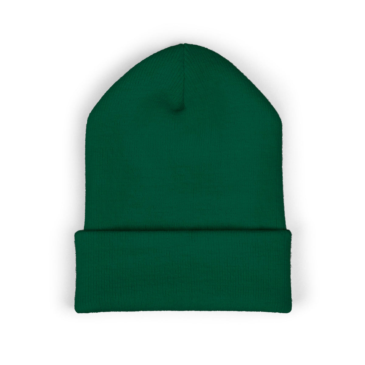 Embroidered Coffee Badge Cuffed Beanie