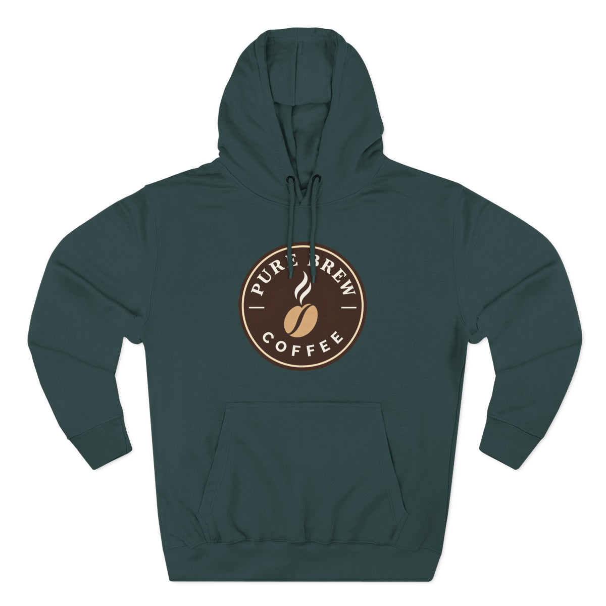 'Pure Brew Coffee' Emblem Fleece Hoodie