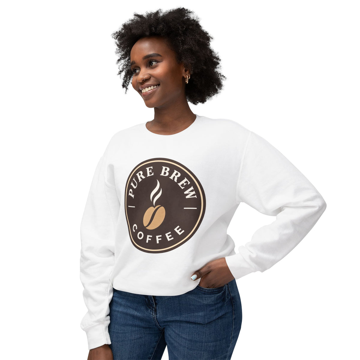 "Pure Brew Coffee" Casual Pullover