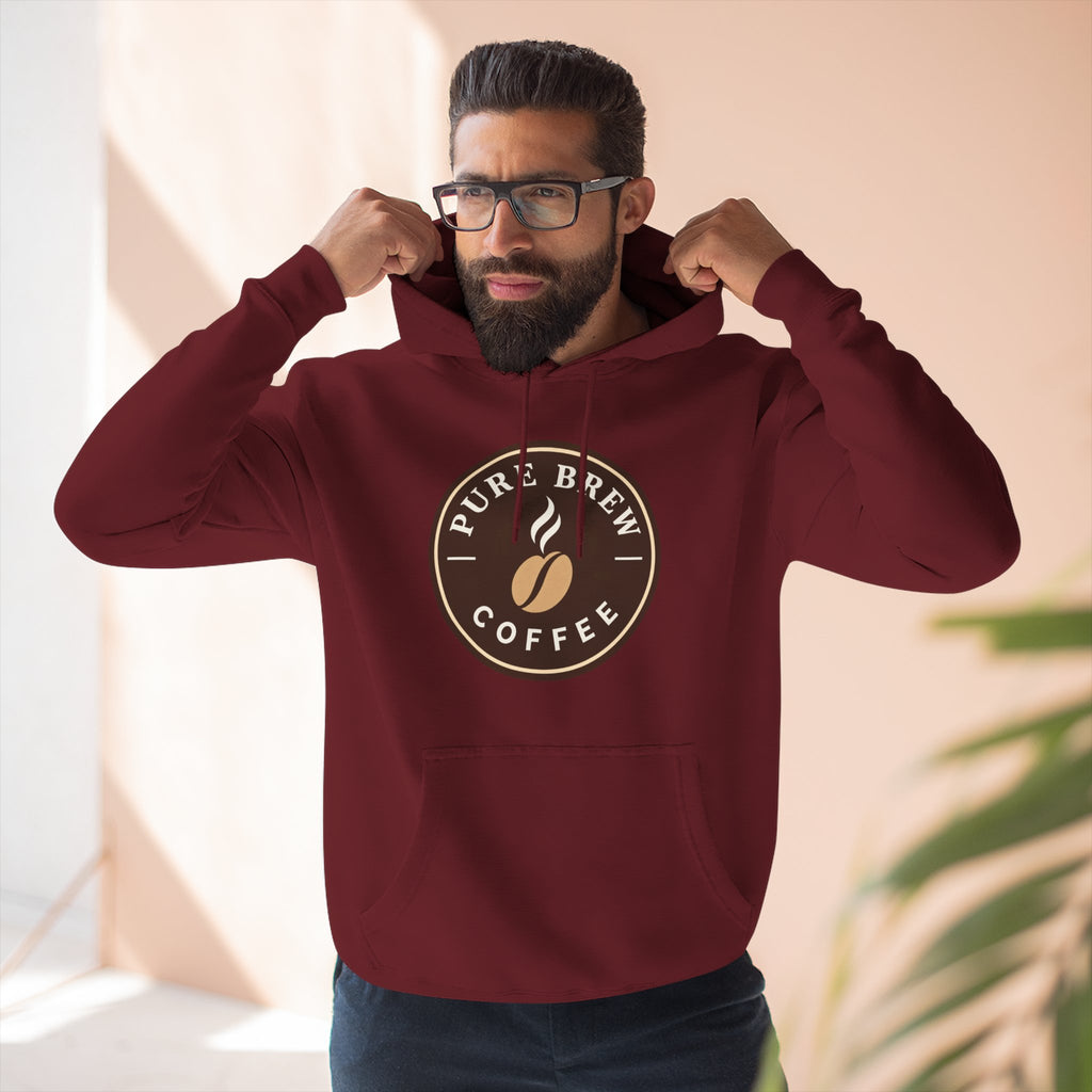 'Pure Brew Coffee' Emblem Fleece Hoodie