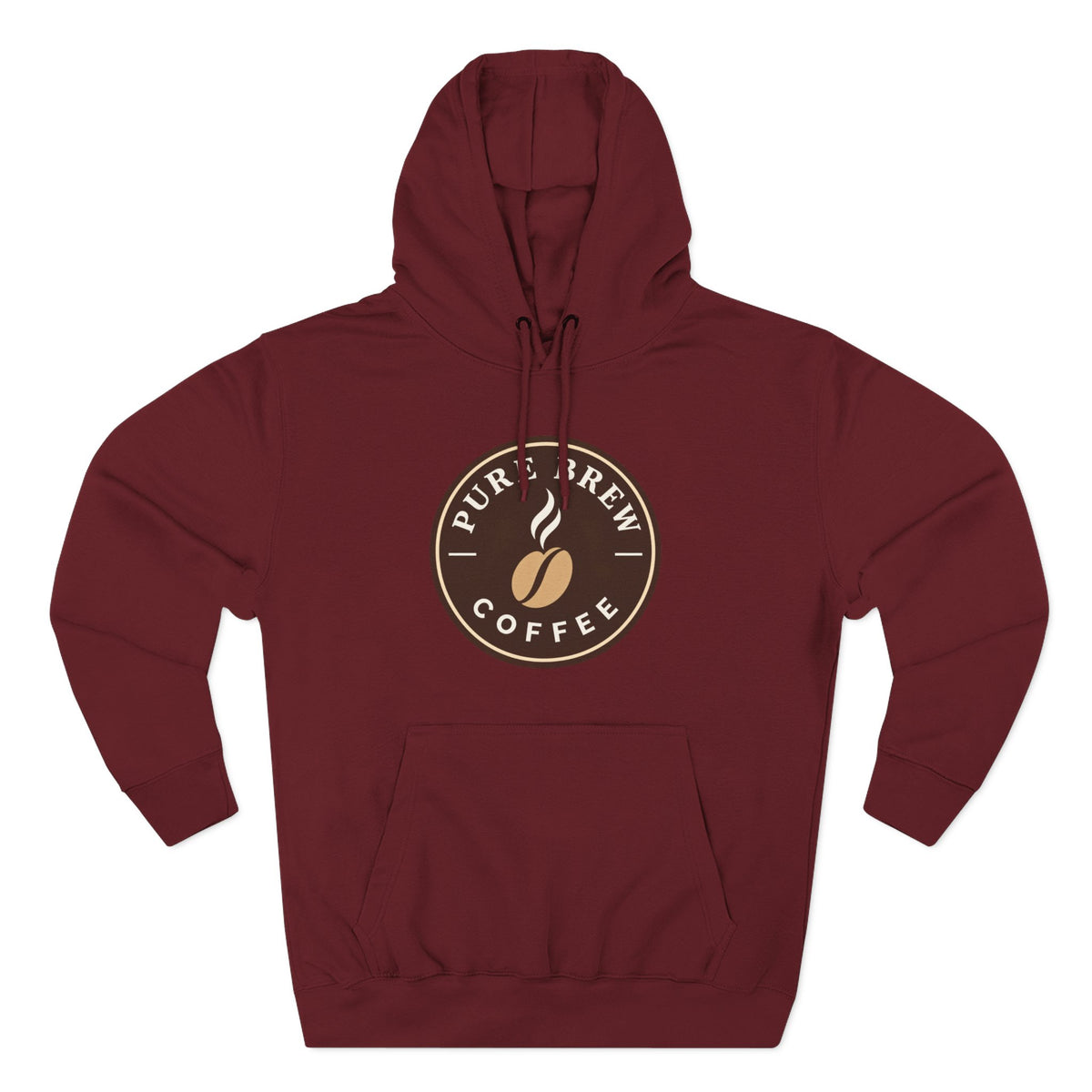 'Pure Brew Coffee' Emblem Fleece Hoodie
