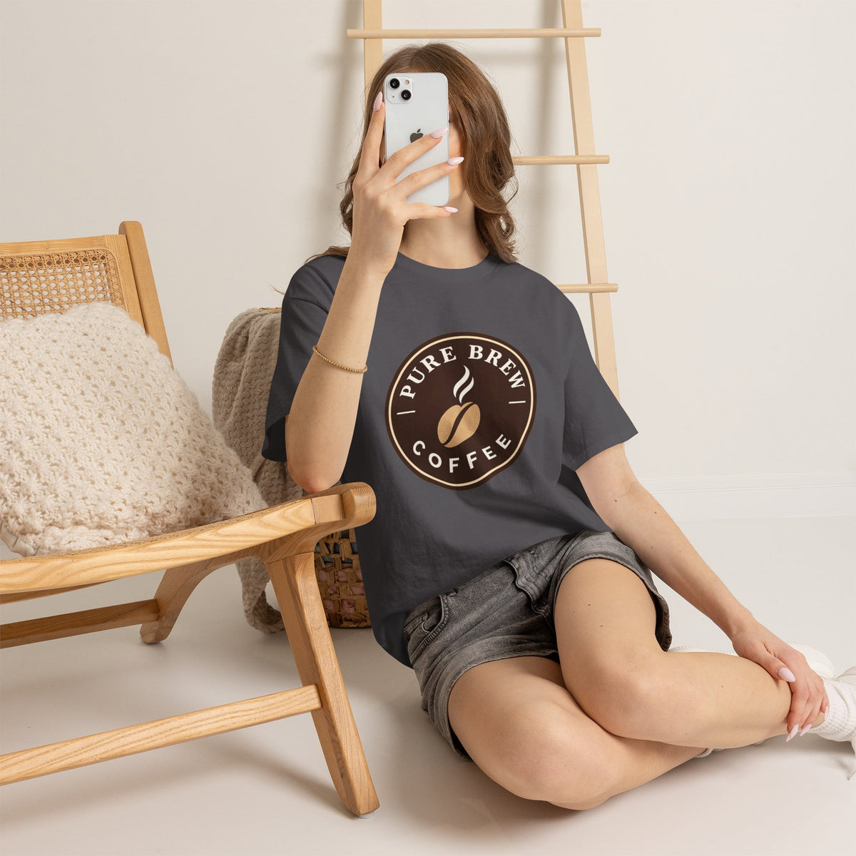 "Pure Brew Coffee" Logo Tee