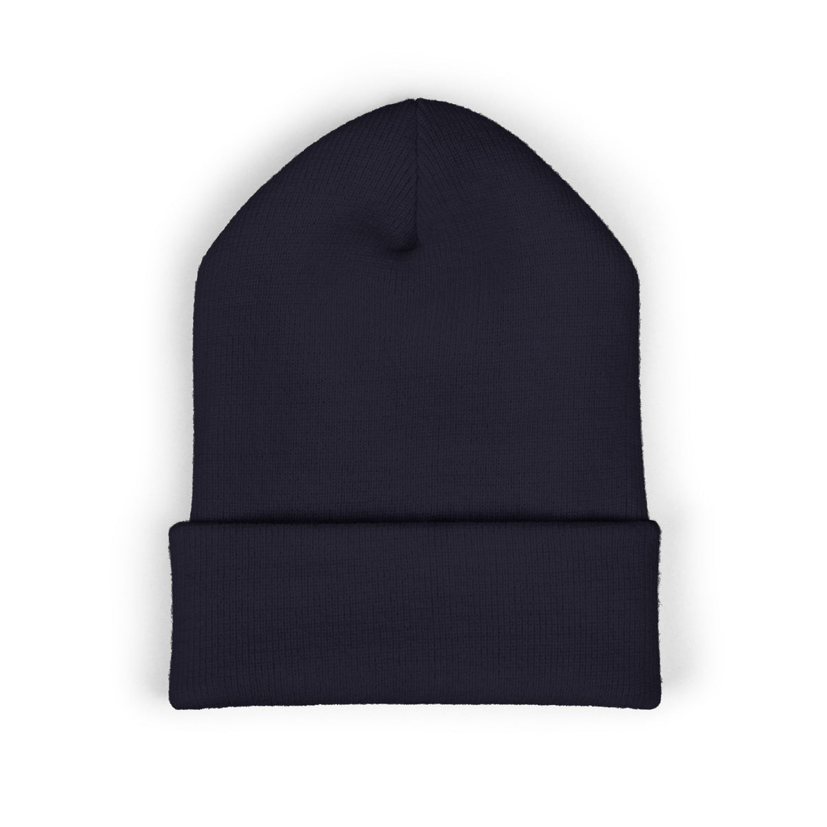 Embroidered Coffee Badge Cuffed Beanie