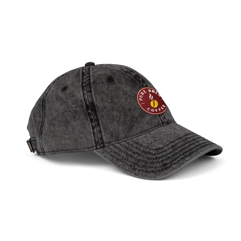 Vintage Embroidered Coffee Logo Cap