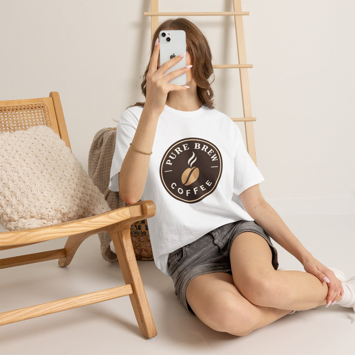 "Pure Brew Coffee" Logo Tee