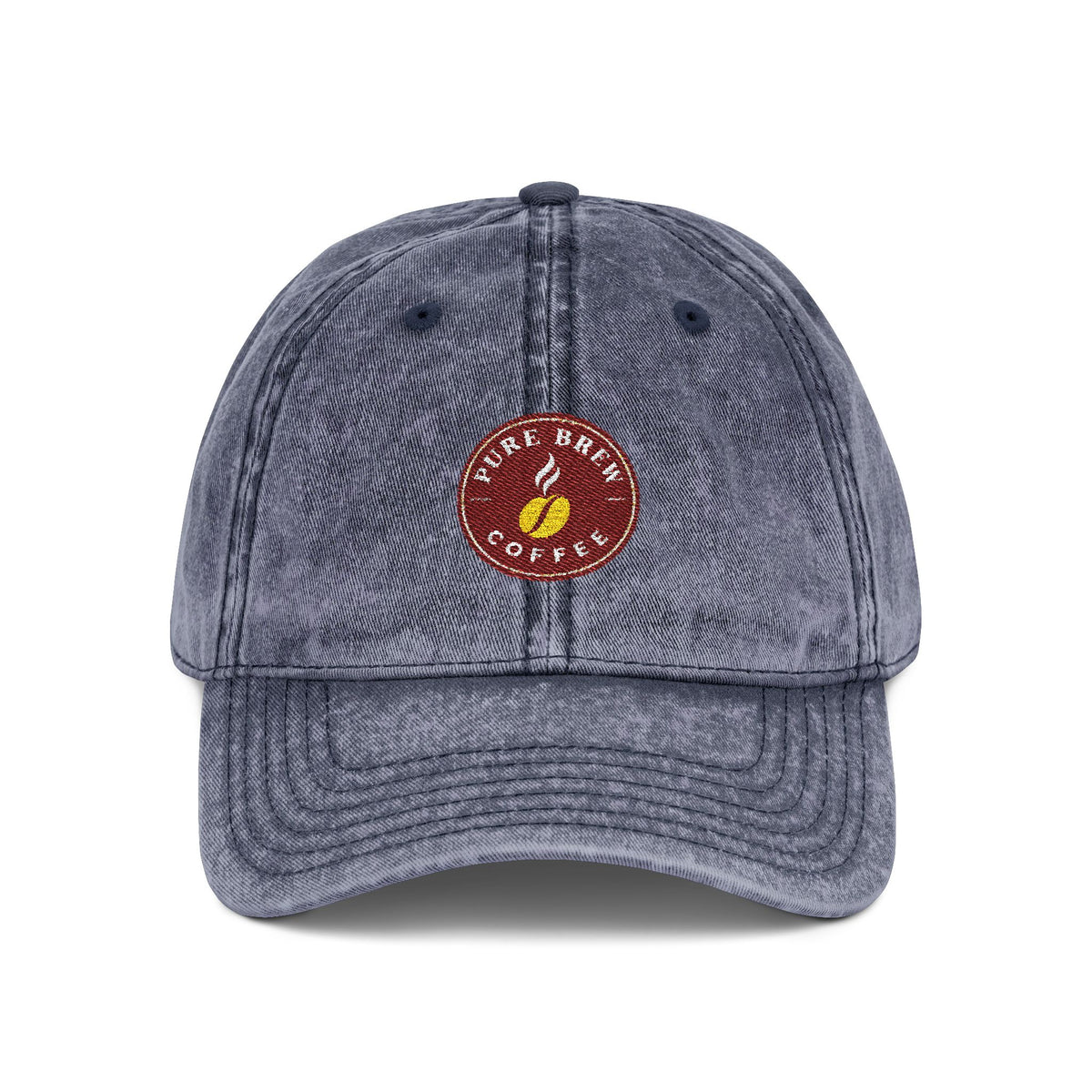 Vintage Embroidered Coffee Logo Cap