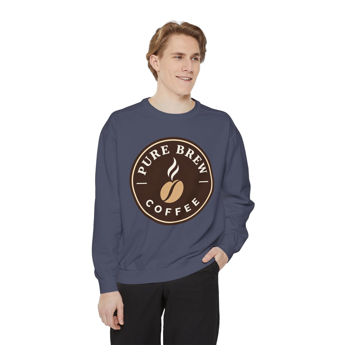"Pure Brew Coffee" Logo Crewneck
