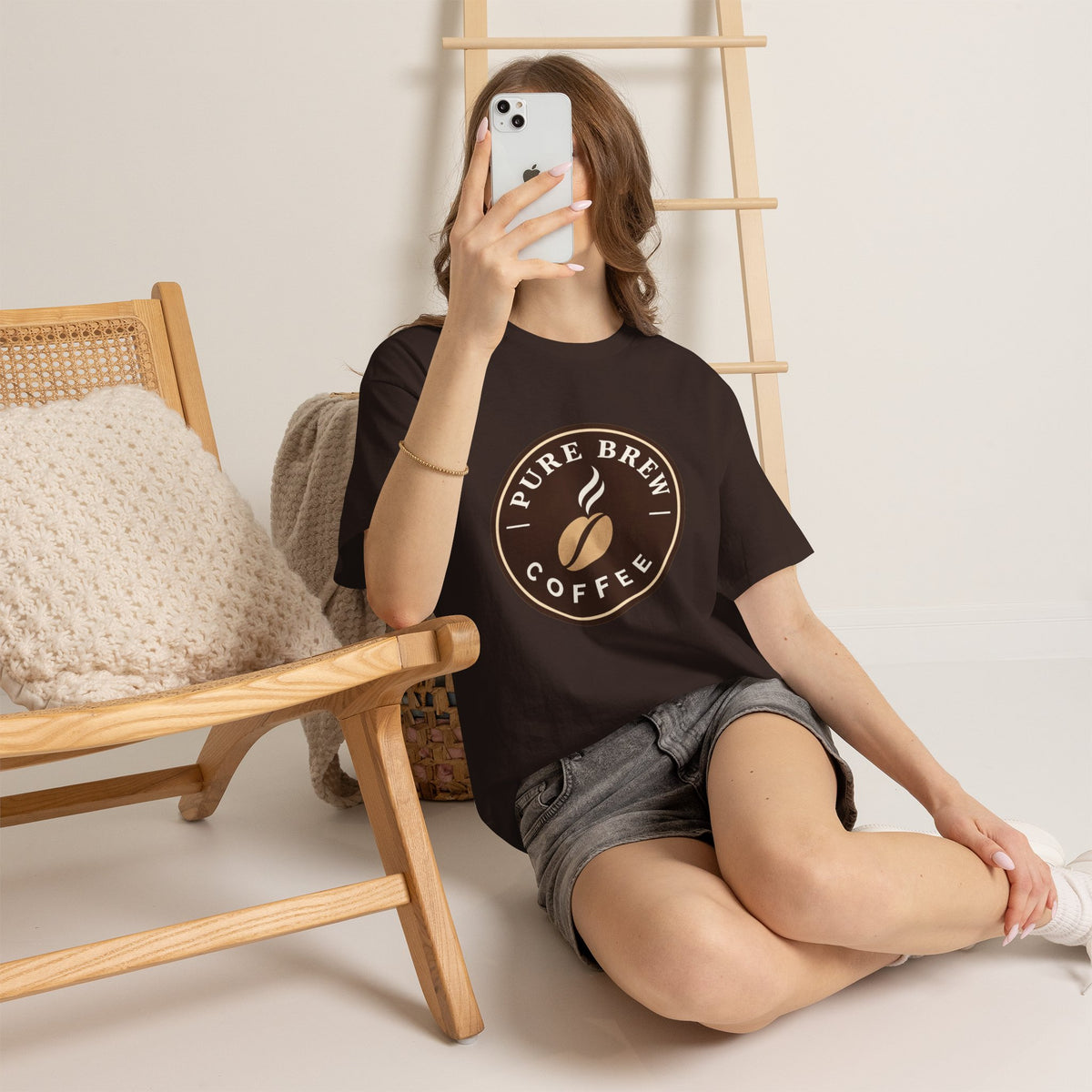 "Pure Brew Coffee" Logo Tee