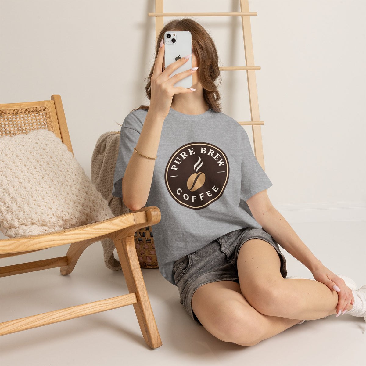 "Pure Brew Coffee" Logo Tee