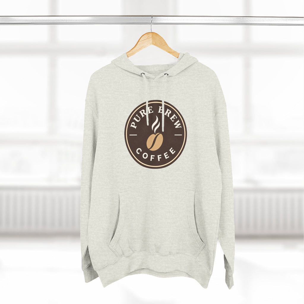 'Pure Brew Coffee' Emblem Fleece Hoodie