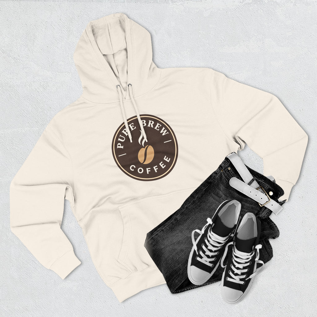 'Pure Brew Coffee' Emblem Fleece Hoodie