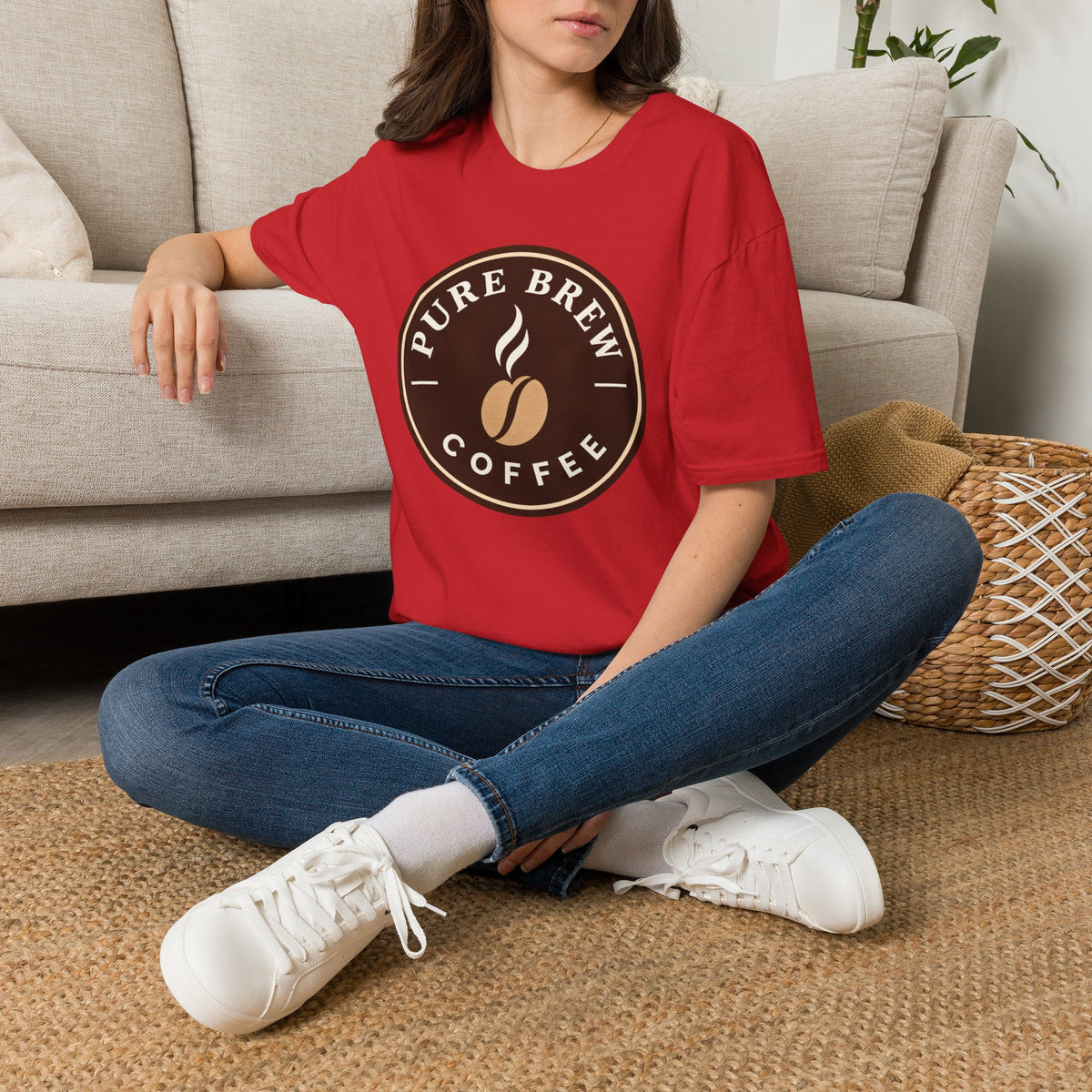 "Pure Brew Coffee" Logo Tee