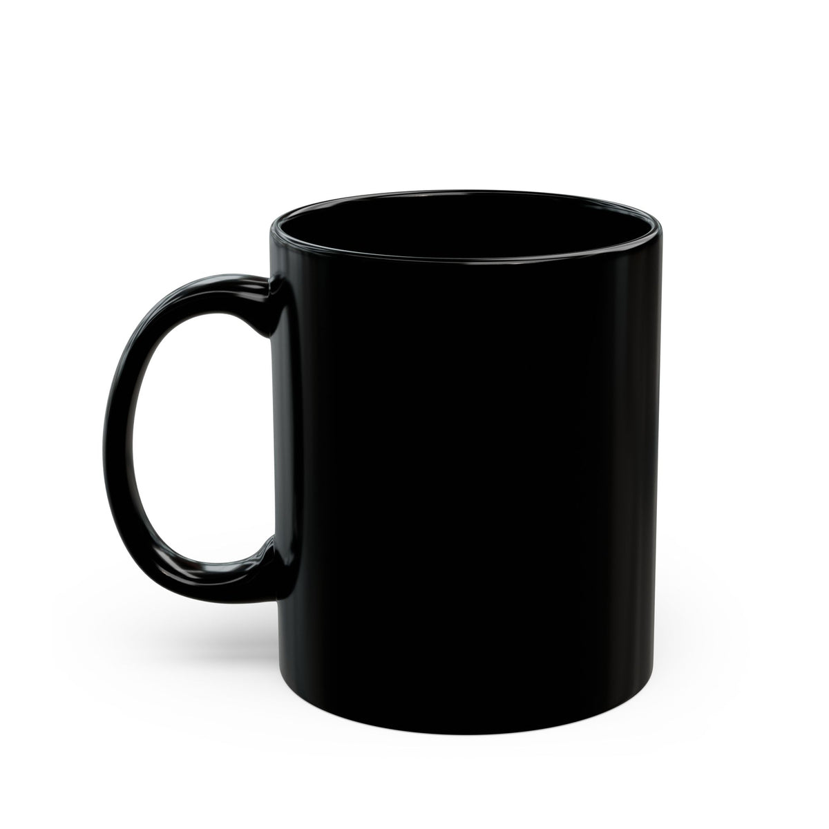 "Pure Brew Coffee" Black Ceramic Cup