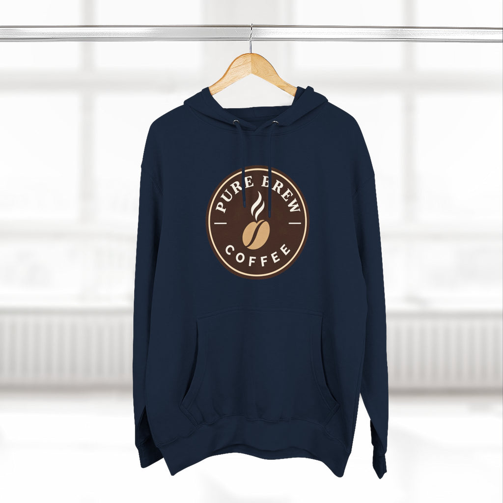 'Pure Brew Coffee' Emblem Fleece Hoodie