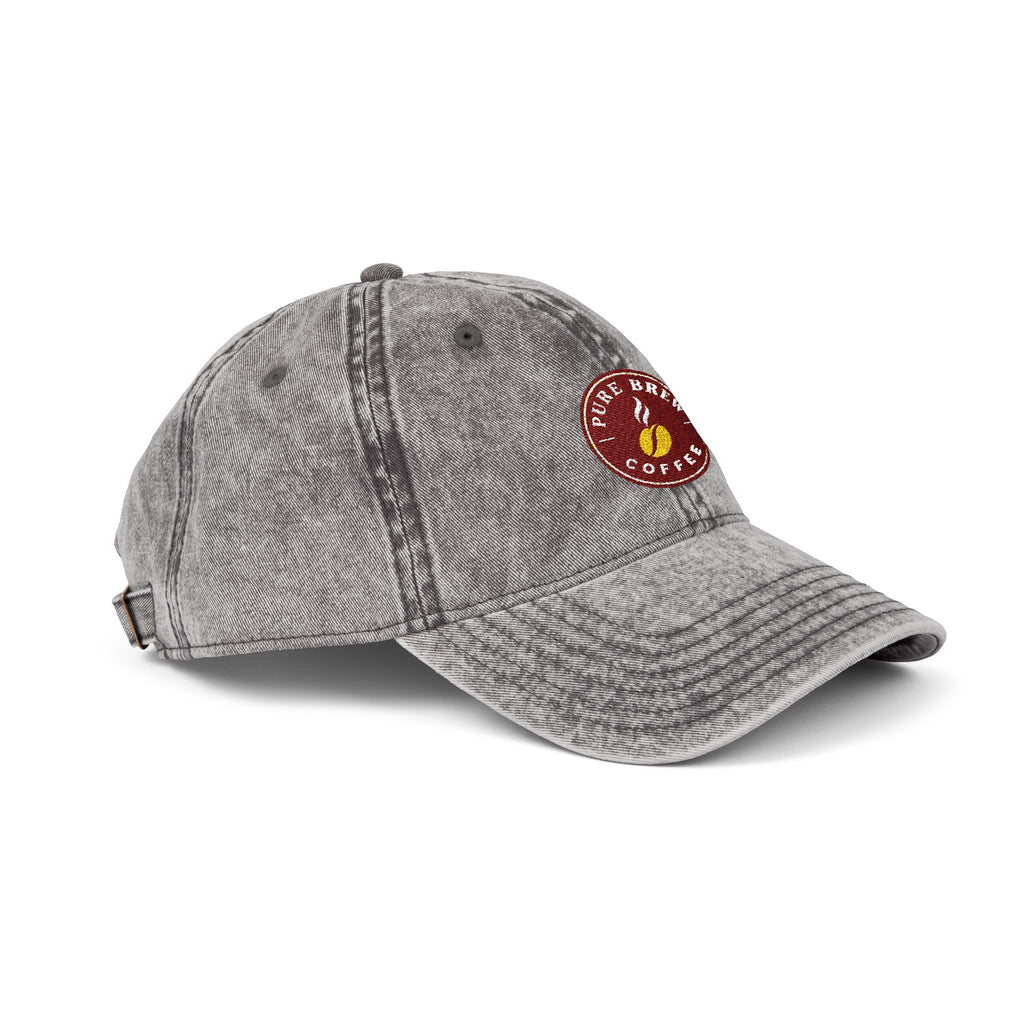 Vintage Embroidered Coffee Logo Cap