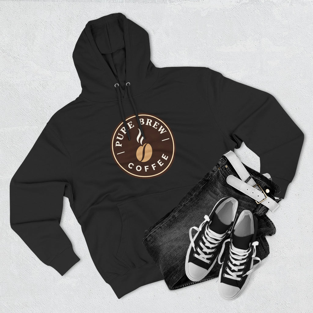 'Pure Brew Coffee' Emblem Fleece Hoodie