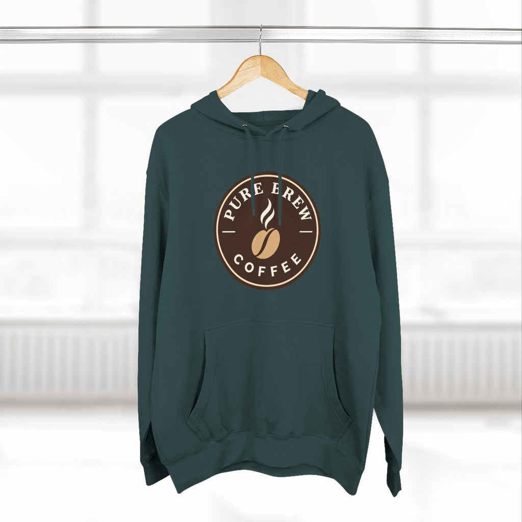 'Pure Brew Coffee' Emblem Fleece Hoodie