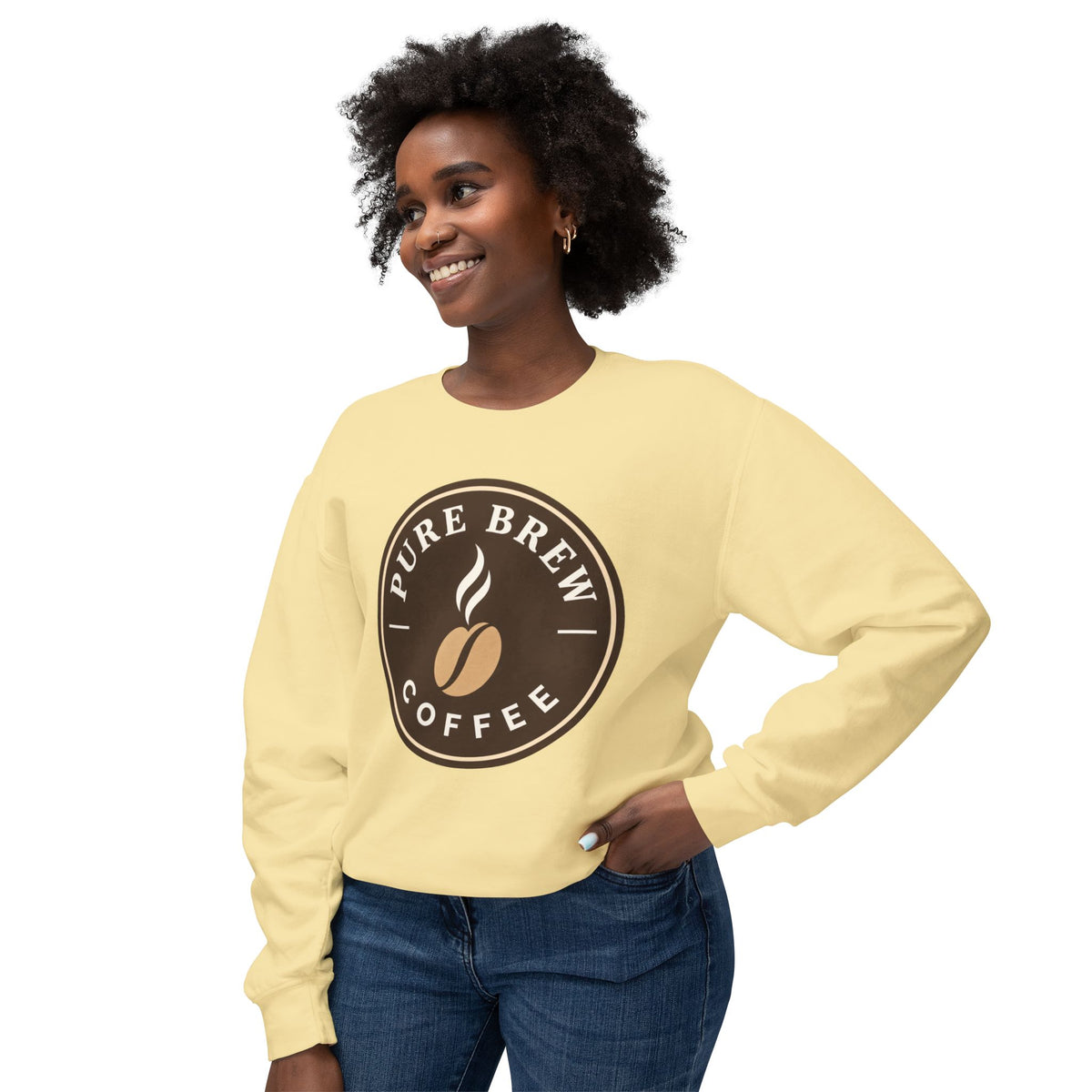 "Pure Brew Coffee" Casual Pullover