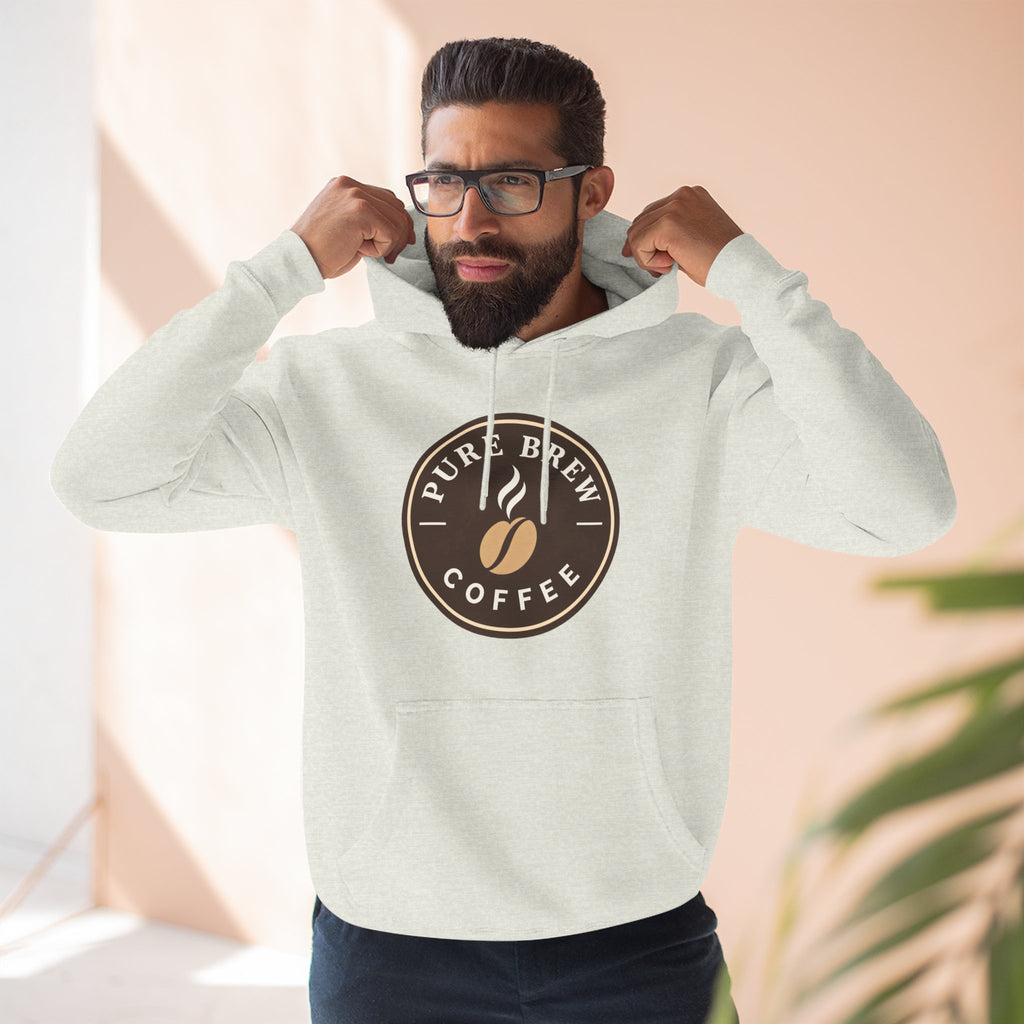 'Pure Brew Coffee' Emblem Fleece Hoodie