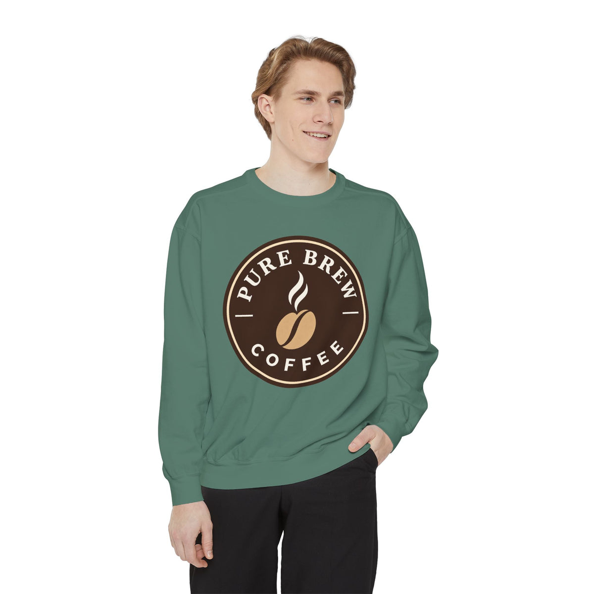 "Pure Brew Coffee" Logo Crewneck