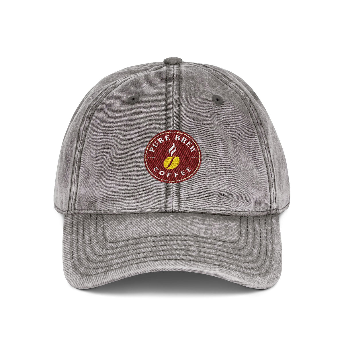 Vintage Embroidered Coffee Logo Cap