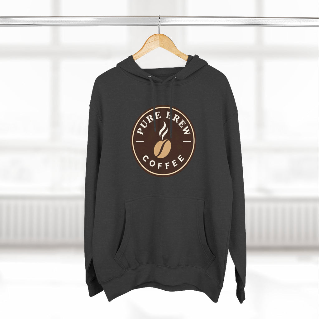 'Pure Brew Coffee' Emblem Fleece Hoodie