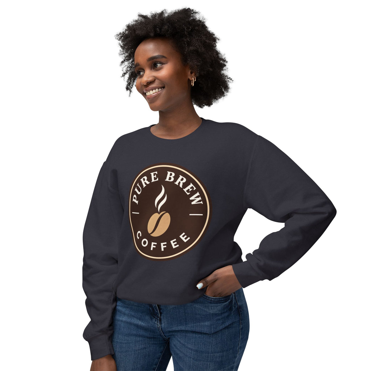 "Pure Brew Coffee" Casual Pullover