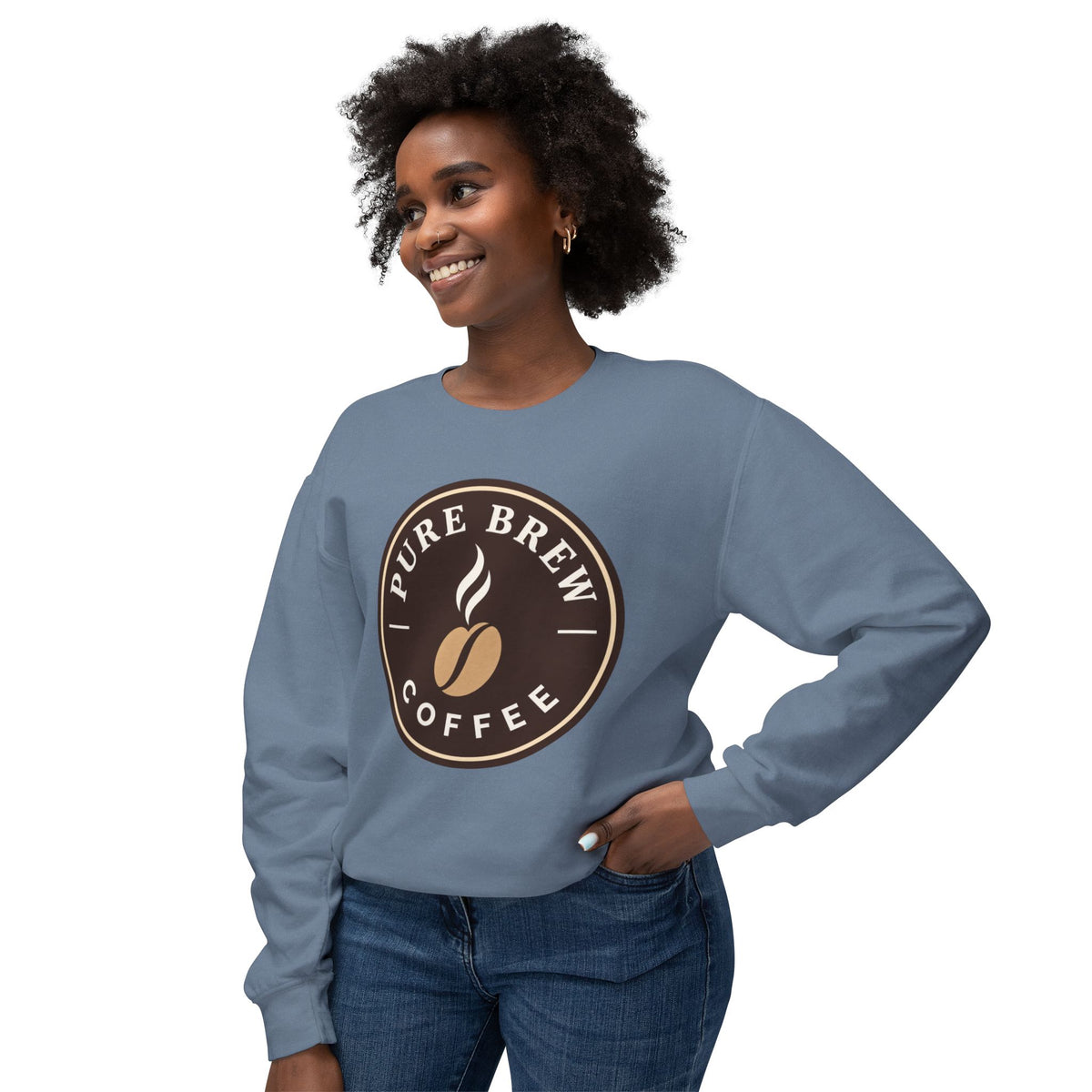 "Pure Brew Coffee" Casual Pullover