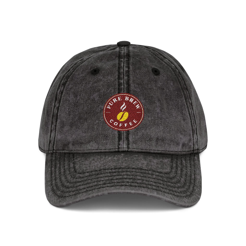 Vintage Embroidered Coffee Logo Cap