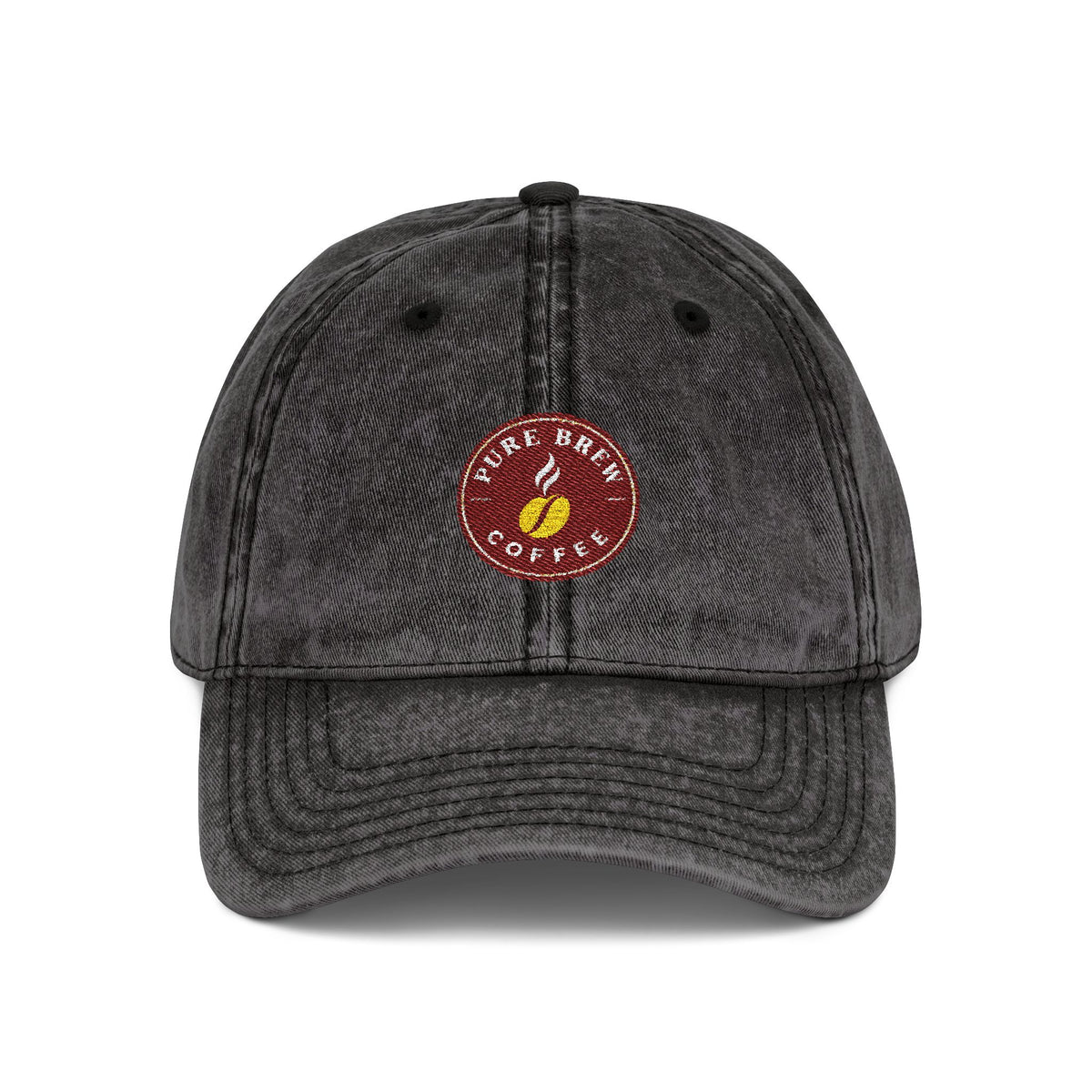 Vintage Embroidered Coffee Logo Cap