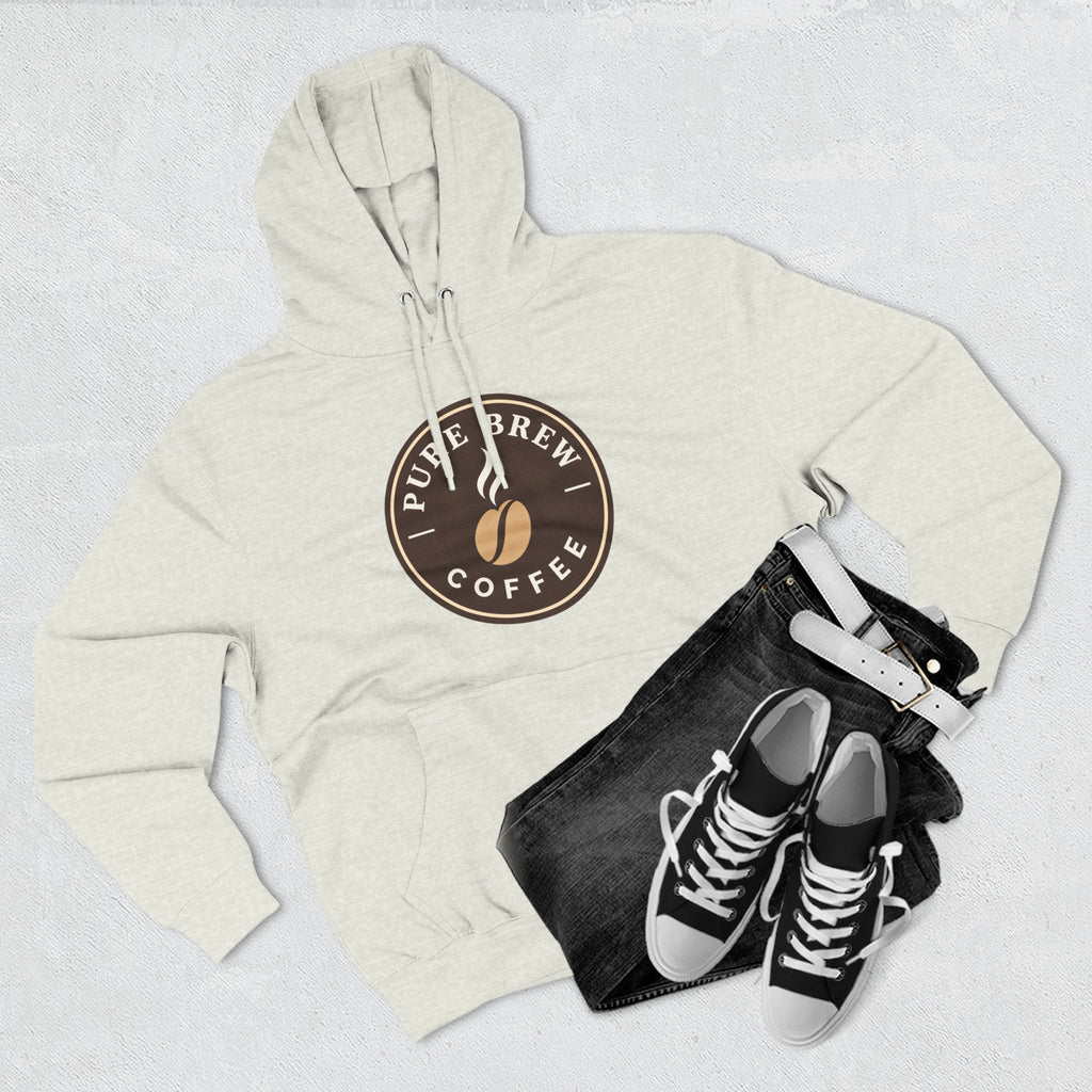 'Pure Brew Coffee' Emblem Fleece Hoodie