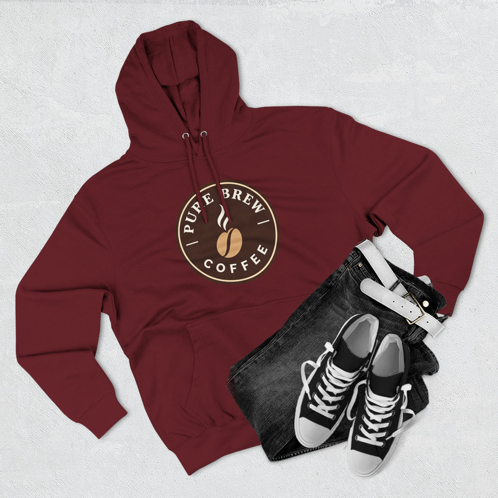 'Pure Brew Coffee' Emblem Fleece Hoodie