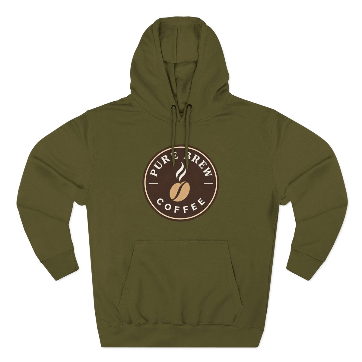 'Pure Brew Coffee' Emblem Fleece Hoodie