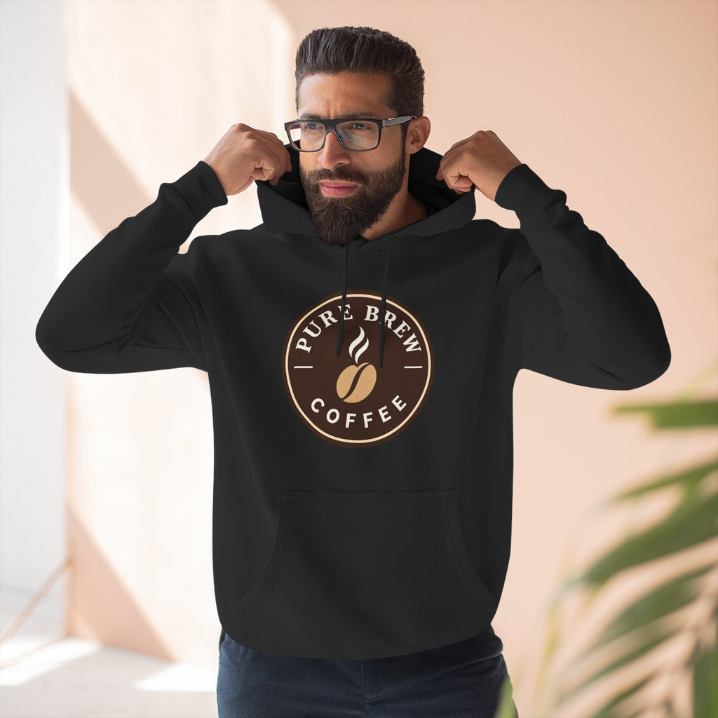 'Pure Brew Coffee' Emblem Fleece Hoodie