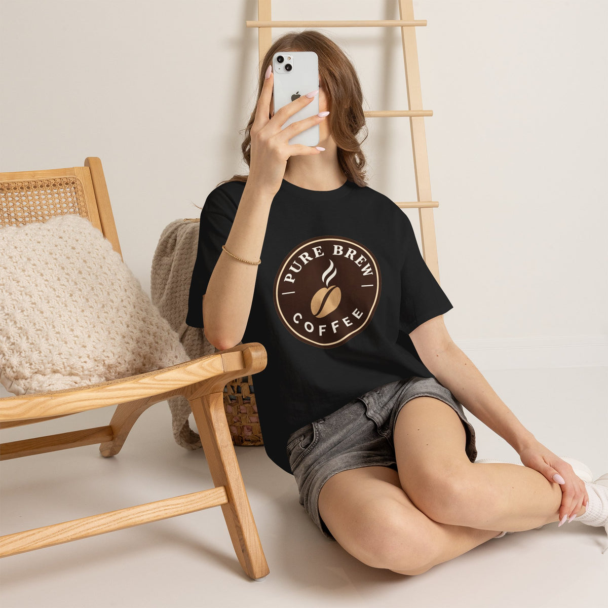 "Pure Brew Coffee" Logo Tee
