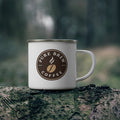 Pure Brew Coffee Enamel Camping Mug