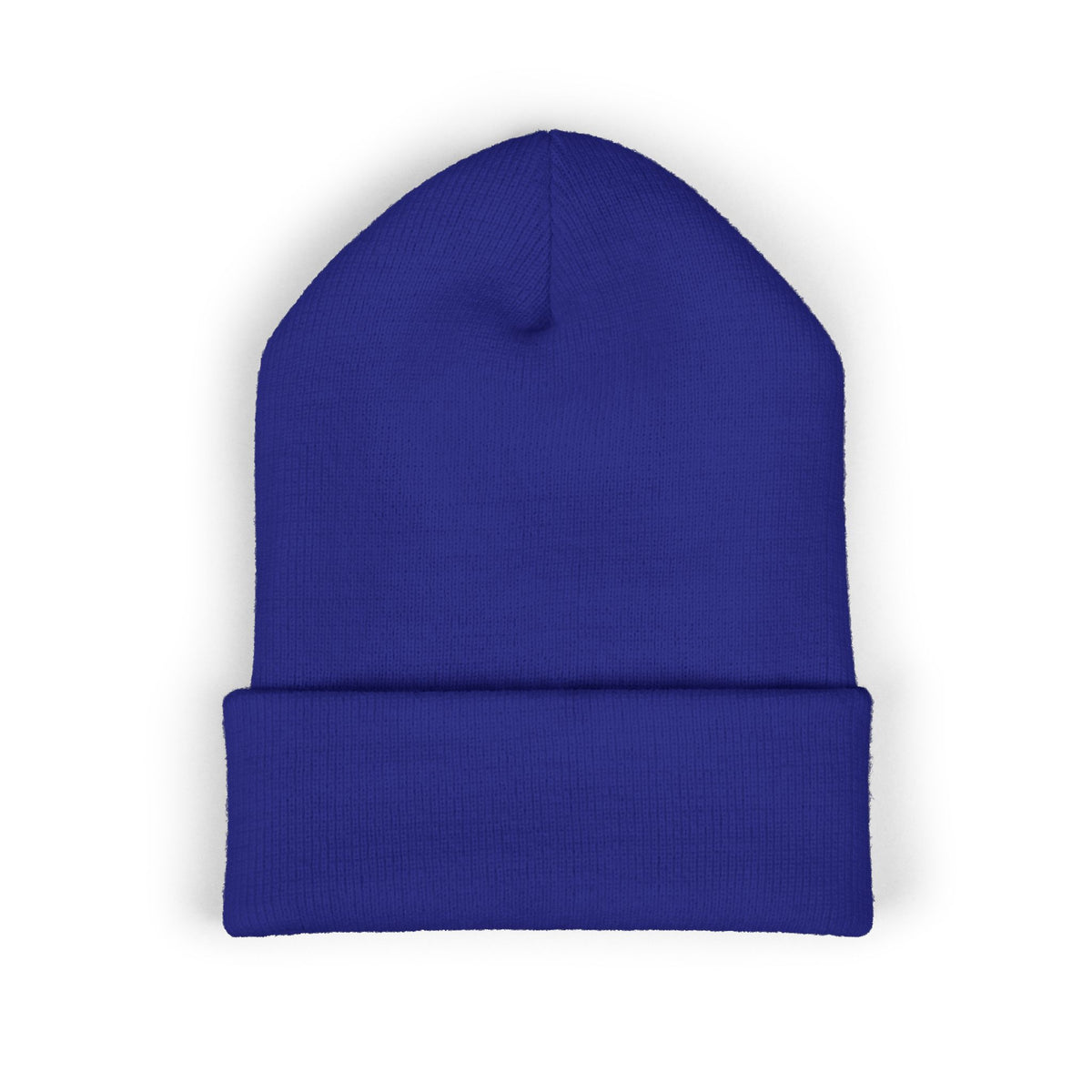 Embroidered Coffee Badge Cuffed Beanie