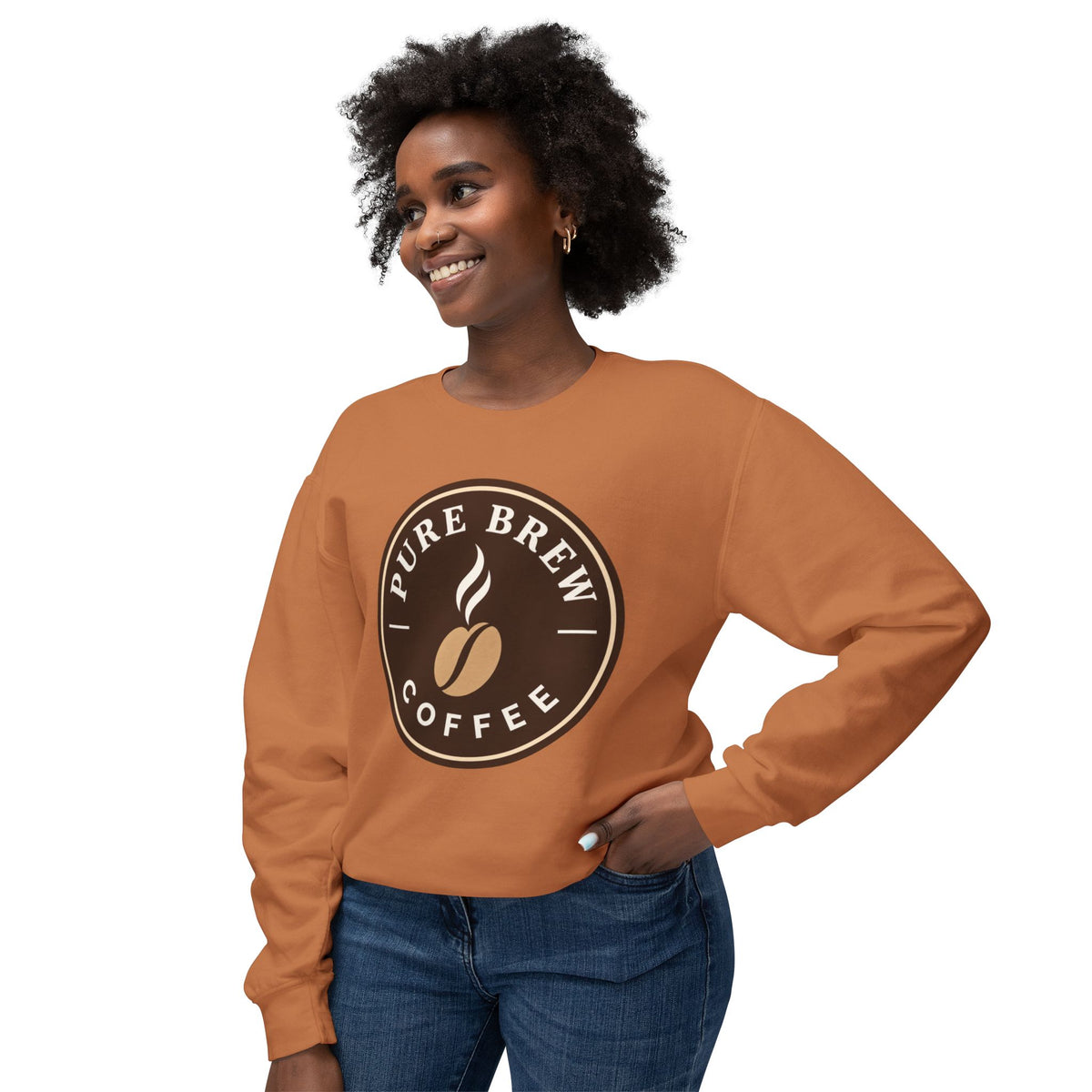 "Pure Brew Coffee" Casual Pullover