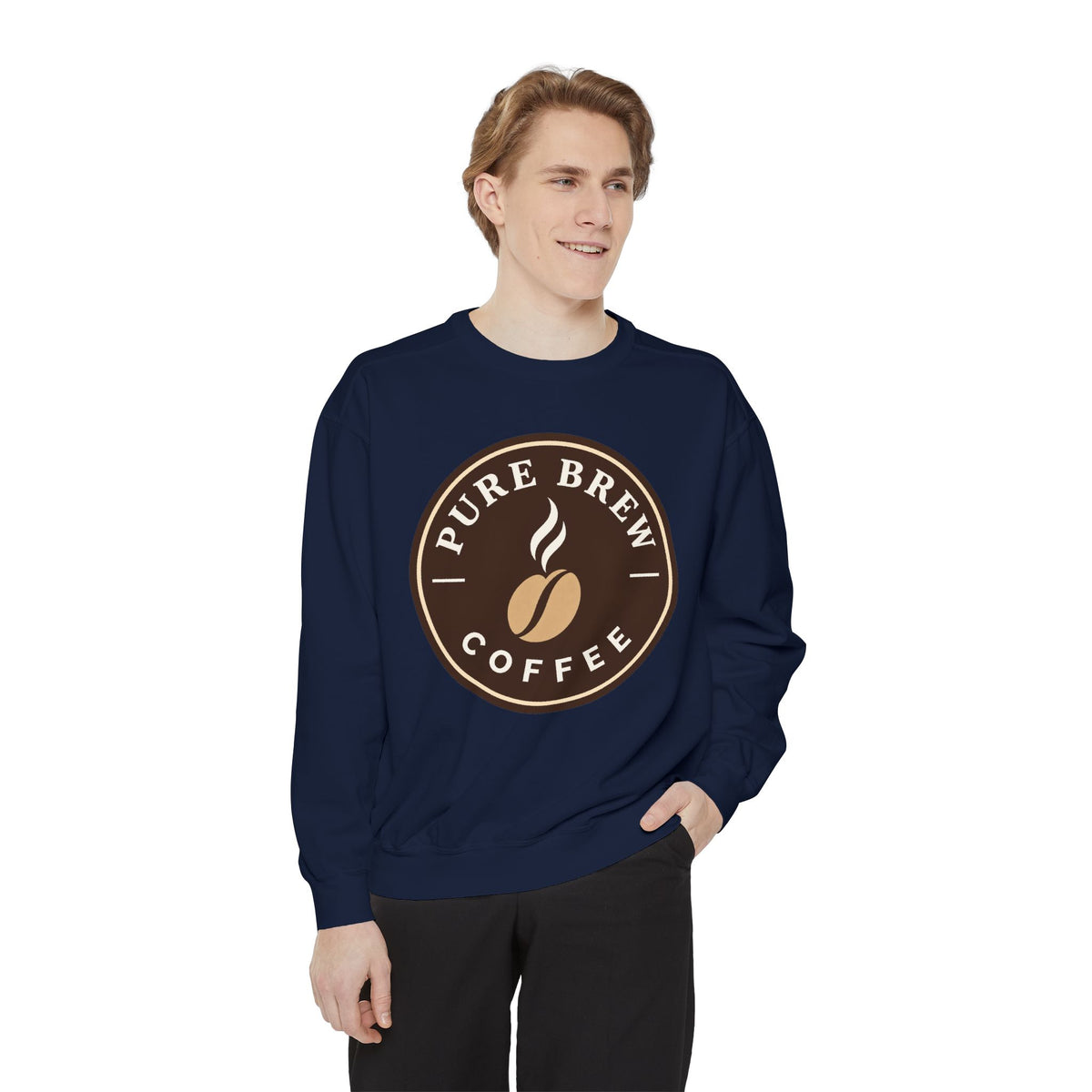 "Pure Brew Coffee" Logo Crewneck