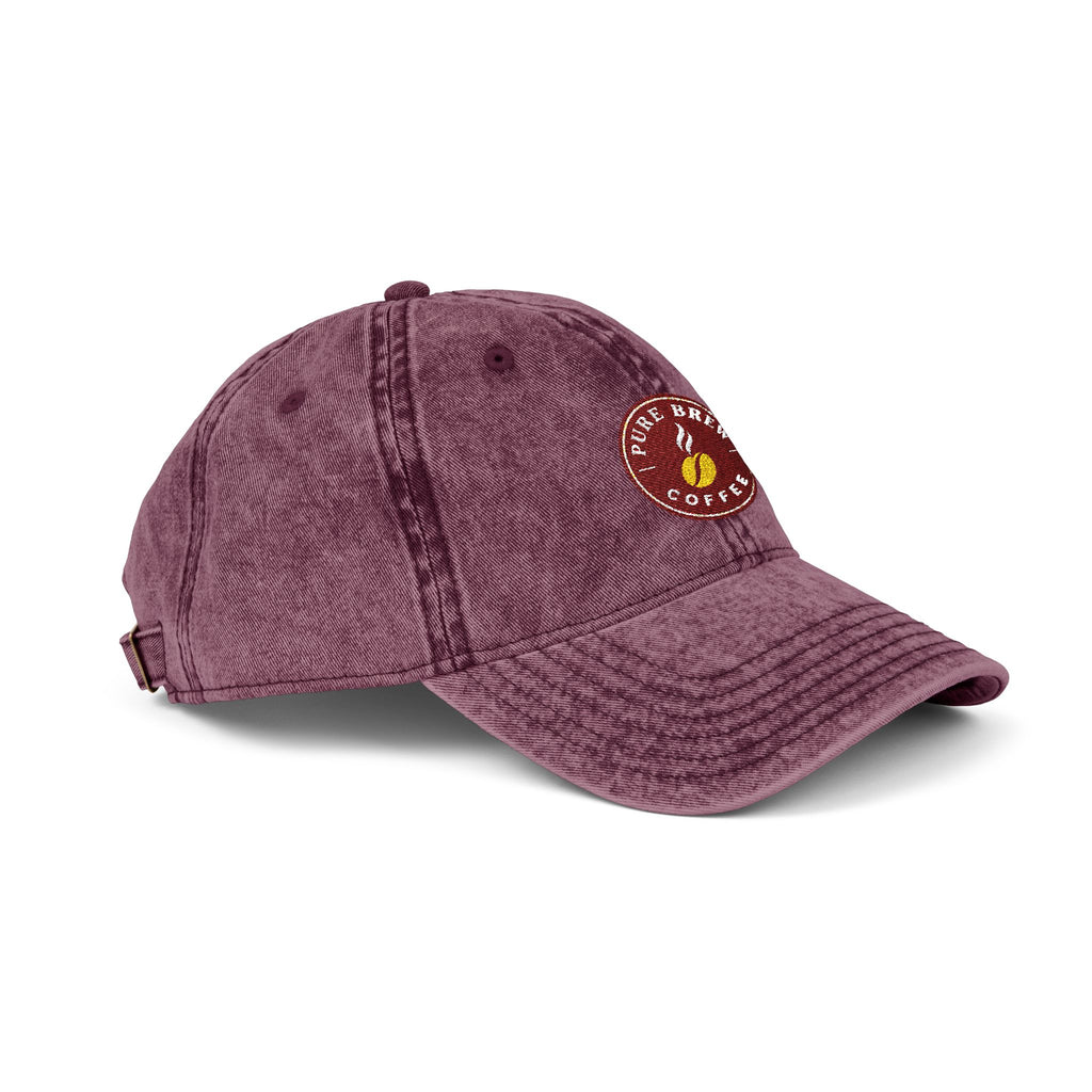 Vintage Embroidered Coffee Logo Cap
