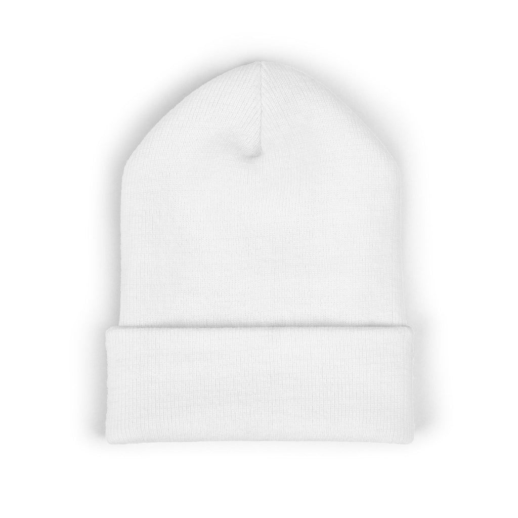 Embroidered Coffee Badge Cuffed Beanie