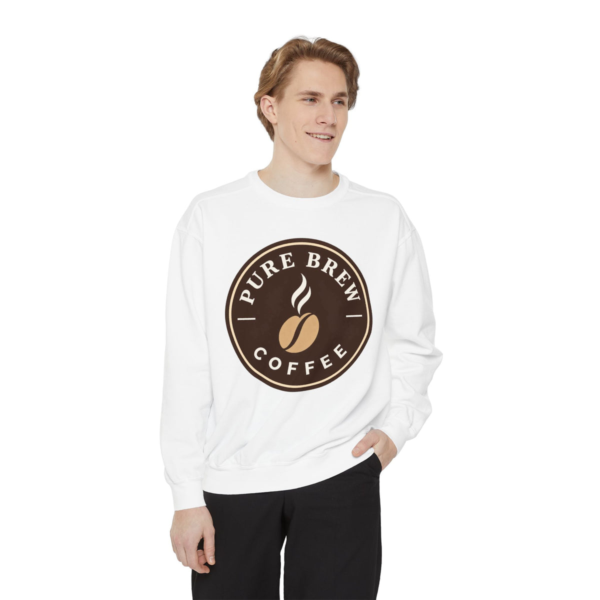 "Pure Brew Coffee" Logo Crewneck