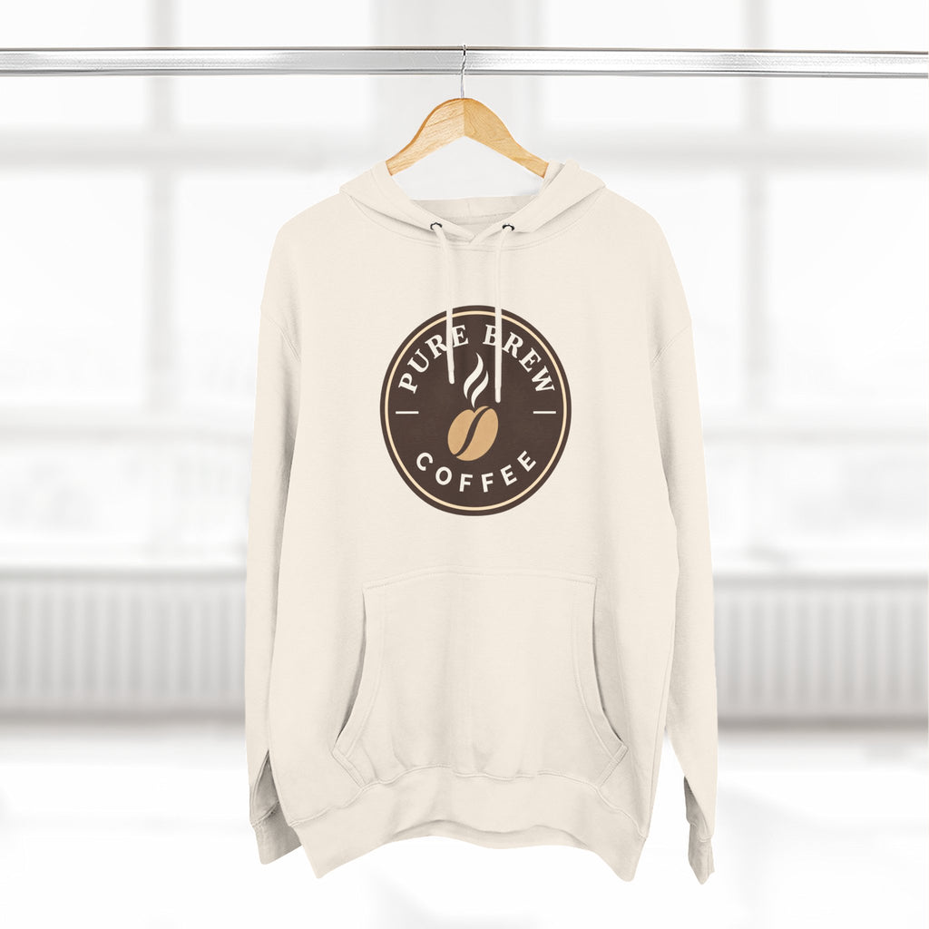 'Pure Brew Coffee' Emblem Fleece Hoodie